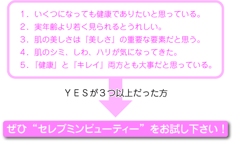 ぜひセレブミンビューティーをお試しください